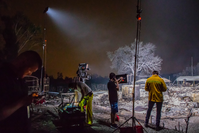 Carr Fire Live Shot Prep