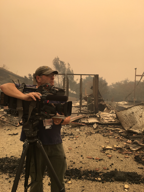 Larry Warner at the Santa Rosa Fire